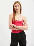 Orsay Tmavě růžové dámské basic tílko - Dámské