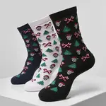 Unisex Christmas Socks Urban Classics Grumpy Santa Christmas Socks 3-Pack