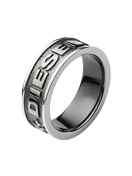 DIESEL Prsteň  strieborná