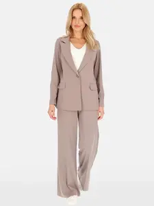 PERSO Woman's Loose women's jacket made of natural fabric