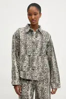 Džínová bunda Answear.LAB dámská, béžová barva, přechodná, oversize