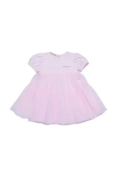 Dětské bavlněné šaty Marni MD294B DRESS