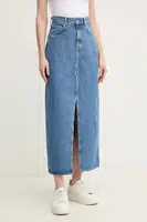 Džínová sukně Pepe Jeans MAXI SKIRT HW modrá barva, midi, PL901185ND3R