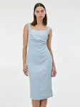 Světle modré dámské midi šaty ORSAY