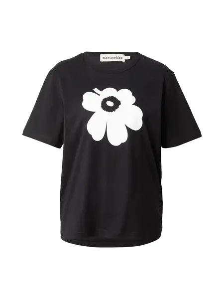 Marimekko Tričko 'ERNA'  čierna / biela