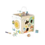 Janod Pure Dřevěná motorická kostka s aktivitami