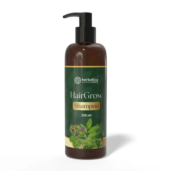 HairGrow Shampoo – šetrný bylinný šampón na podporu rastu vlasov – 250 ml - Herbatica