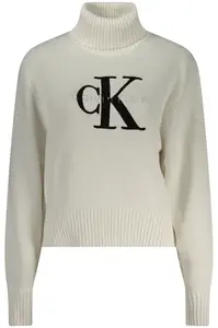 Bílý rolákový svetr Calvin Klein