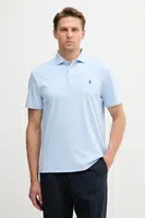 Bavlněné polo tričko Polo Ralph Lauren pánské, modrá barva, 710971062