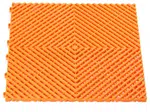 Plastová dlaždice, perforovaná, modulární, 40 x 40 x 1,8 cm, černá barva - Procarosa Barva: oranžová