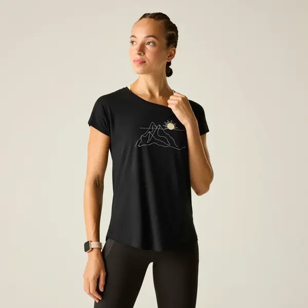 Dámské tričko dare2b serenity černá 36