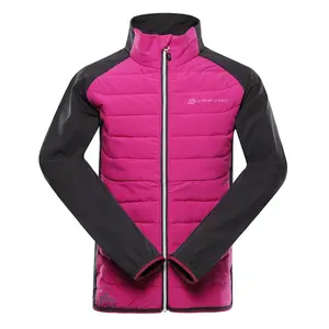 Dětská bunda s merino výplní alpine pro gerlo růžová 128-134