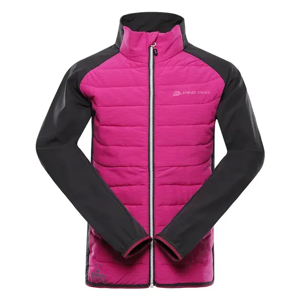 Dětská bunda s merino výplní alpine pro gerlo růžová 128-134