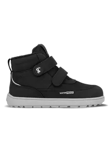 Dětské zimní barefoot boty Be Lenka Zippu Kids - Black & Grey