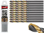 TVARDY HSS 4,80 mm černý a zlatý kovový spirálový vrták