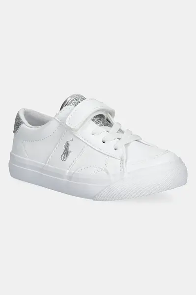 Dětské sneakers boty Polo Ralph Lauren RYLEY PS stříbrná barva, RL02066100