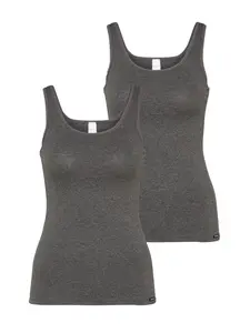 Skiny Tielko  sivá melírovaná