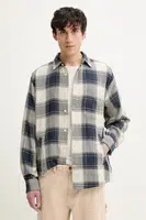 Bavlněná košile Desigual LUMBERJACK tmavomodrá barva, regular, s klasickým límcem, 25SMCW08
