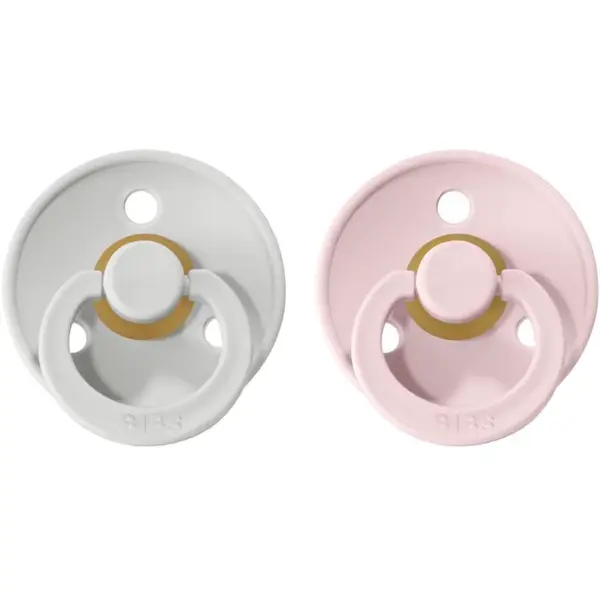 BIBS Colour Natural Rubber Size 1: 0+ months cumlík Haze / Blossom 2 ks