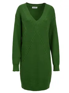 Influencer Pletené šaty  zelená