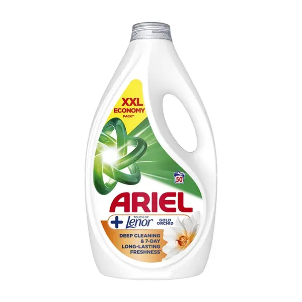 ARIEL Gold Orchid + Lenor Tekutý prací prostriedok 50 praní 2,25 l