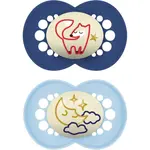 MAM Original Night 16m+ cumlík Blue/ Dark Blue 2 ks