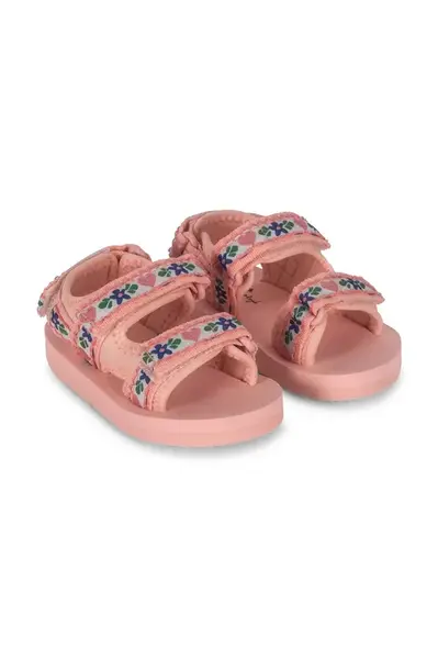 Dětské sandály Konges Sløjd SUN SANDAL PRINTED růžová barva, KS102561