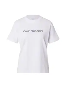 Calvin Klein Jeans Tričko  čierna / biela