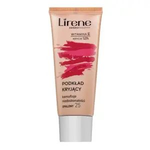 Lirene Vitamin E High-Coverage Liquid Foundation fluidní make-up proti nedokonalostem pleti 25 Tanned 30 ml