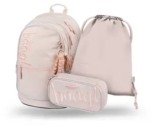 Baagl 3 SET Core Creamy: batoh, penál, sáček