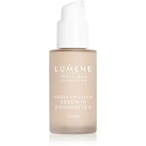 Lumene Invisible Illumination Vegan Collagen Serum in Foundation lehký make-up s vyživujícím účinkem SPF 30 0.5 30 ml