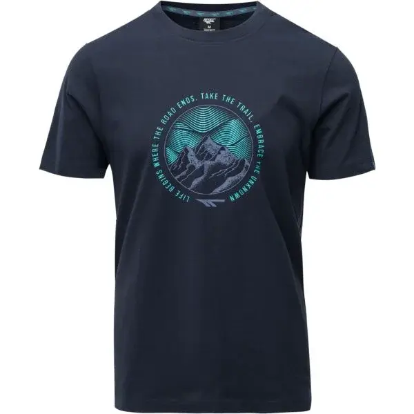 Hi-Tec VILDER Pánske bavlnené tričko, tmavo modrá, veľkosť