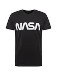 Mister Tee Tričko 'Nasa'  čierna / biela