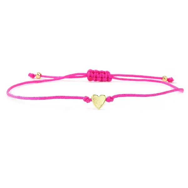 Valentine's Adjustable Braided Polyester Cord Bracelets