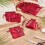 16Pcs Satin Jewelry Pouches Bags