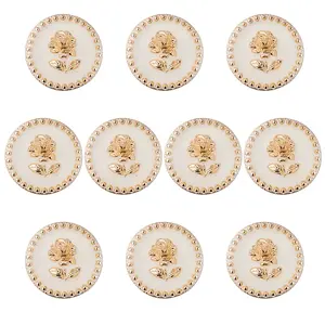 10Pcs Alloy Enamel Buttons