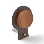 Desktop Wooden Bracelet Display Stands with Velvet Mat and Iron Support