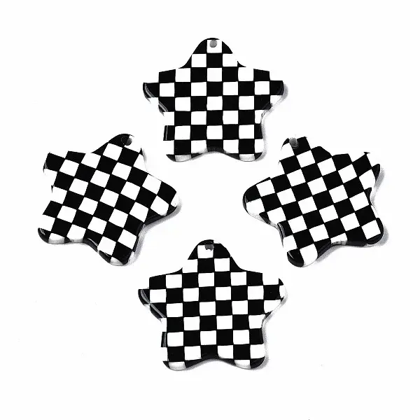 Opaque Cellulose Acetate(Resin) Pendants