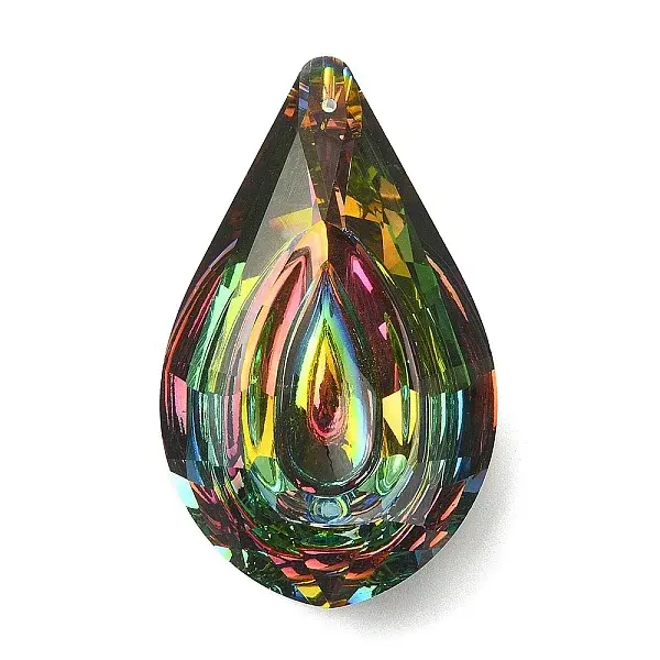 Electroplated K9 Glass Big Pendants
