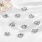 10Pcs Brass & Acrylic Sew On Rhinestone