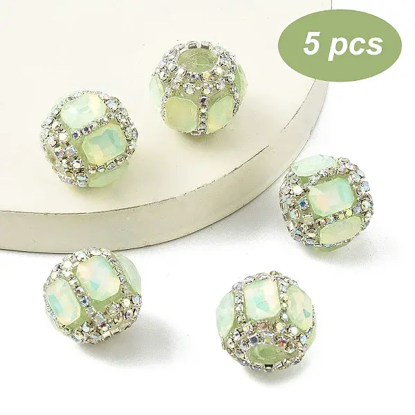 5Pcs Acrylic Beads