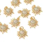 Brass Micro Pave Cubic Zirconia Pendants