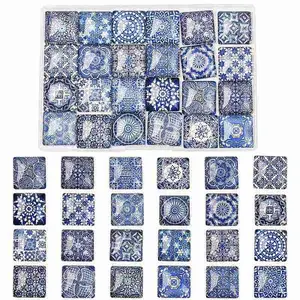 24Pcs Glass Cabochons