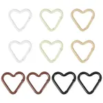 10Pcs 5 Colors Aluminum Spring Gate Rings