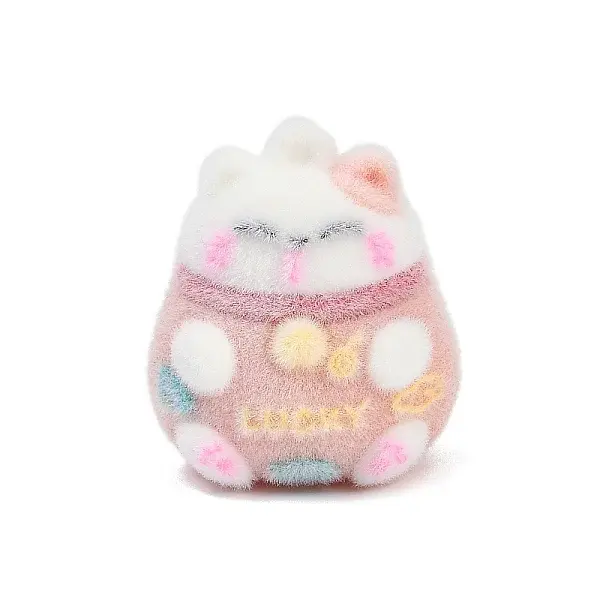Flocky Resin Pendants