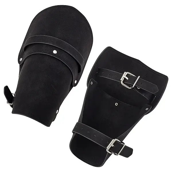 2Pcs Adjustable Cowhide Cord Bracelets Set