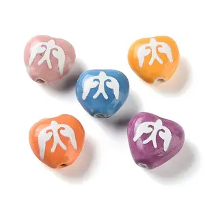 Printed Handmade Porcelain Beads
