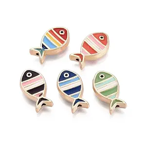 Rack Plating Alloy Enamel Beads