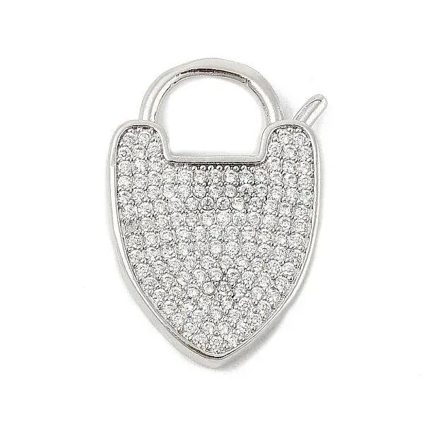 Brass Micro Pave Cubic Zirconia Pendants