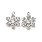 Brass Micro Pave Cubic Zirconia Pendants